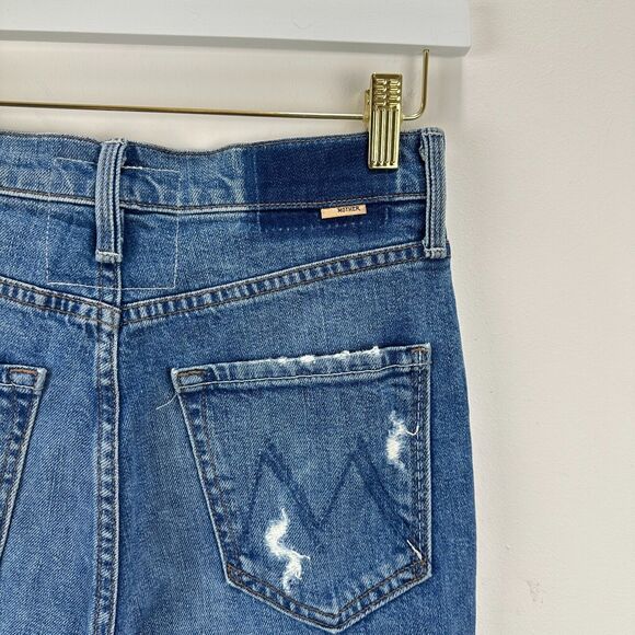 Mother Superior The Tomcat Jeans Blue Playing with Scissors Ankle Straight US 25 - Picture 11 of 16